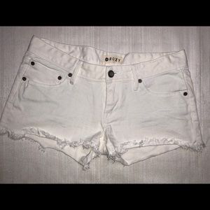 Roxy White Jean Shorts size 27